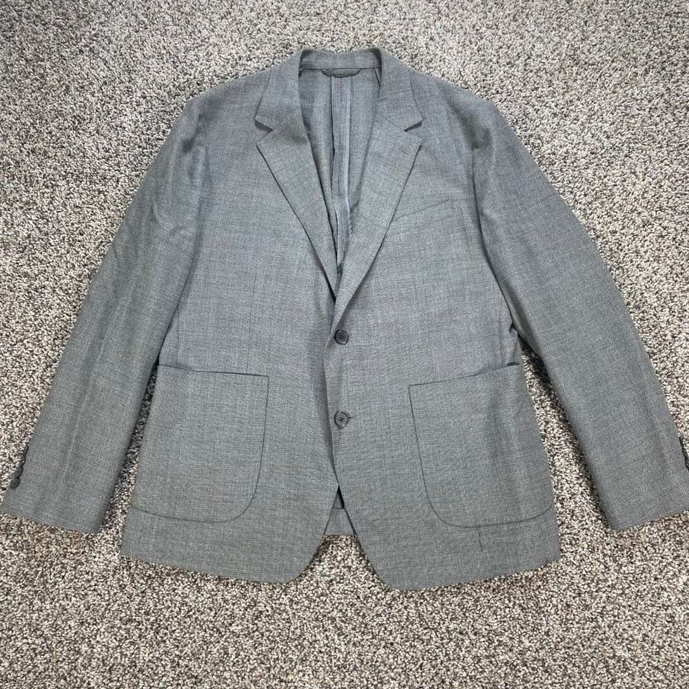 Bonobos Vitale Barberis Canonico Men's 46S Blazer Slim Fit Grey Wool Sport Coat